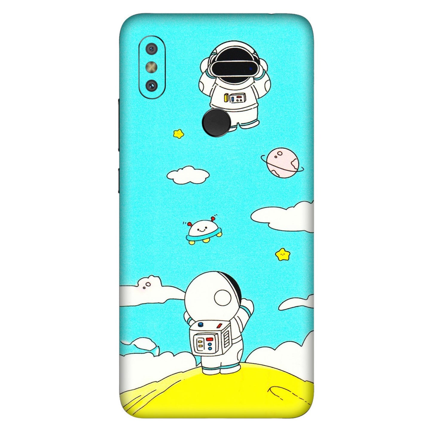 Xiaomi Redmi Phone Skins (All Models) - Blue Skies Astro Float - 3D Embossed Finish (L-230) Redmi Y2