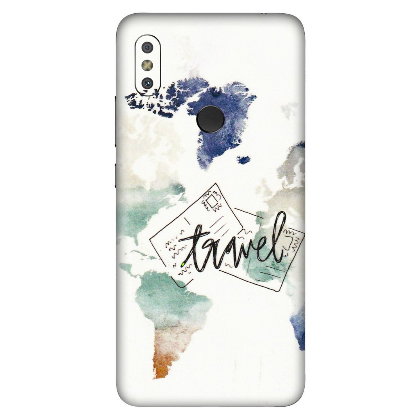 Xiaomi Redmi Phone Skins (All Models) - Travel The World - 3D Embossed Finish (L-232) Redmi Y2