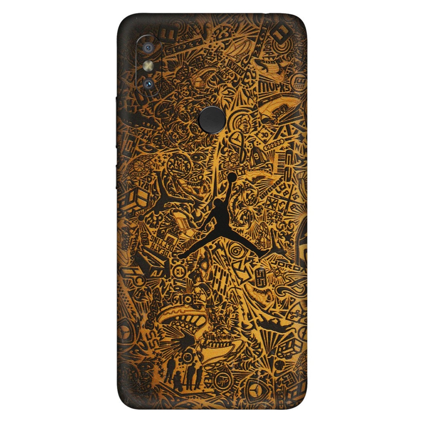 Xiaomi Redmi Phone Skins (All Models) - Premium Gold Basketball Player - 3D Embossed Finish (L-236) Redmi Y2