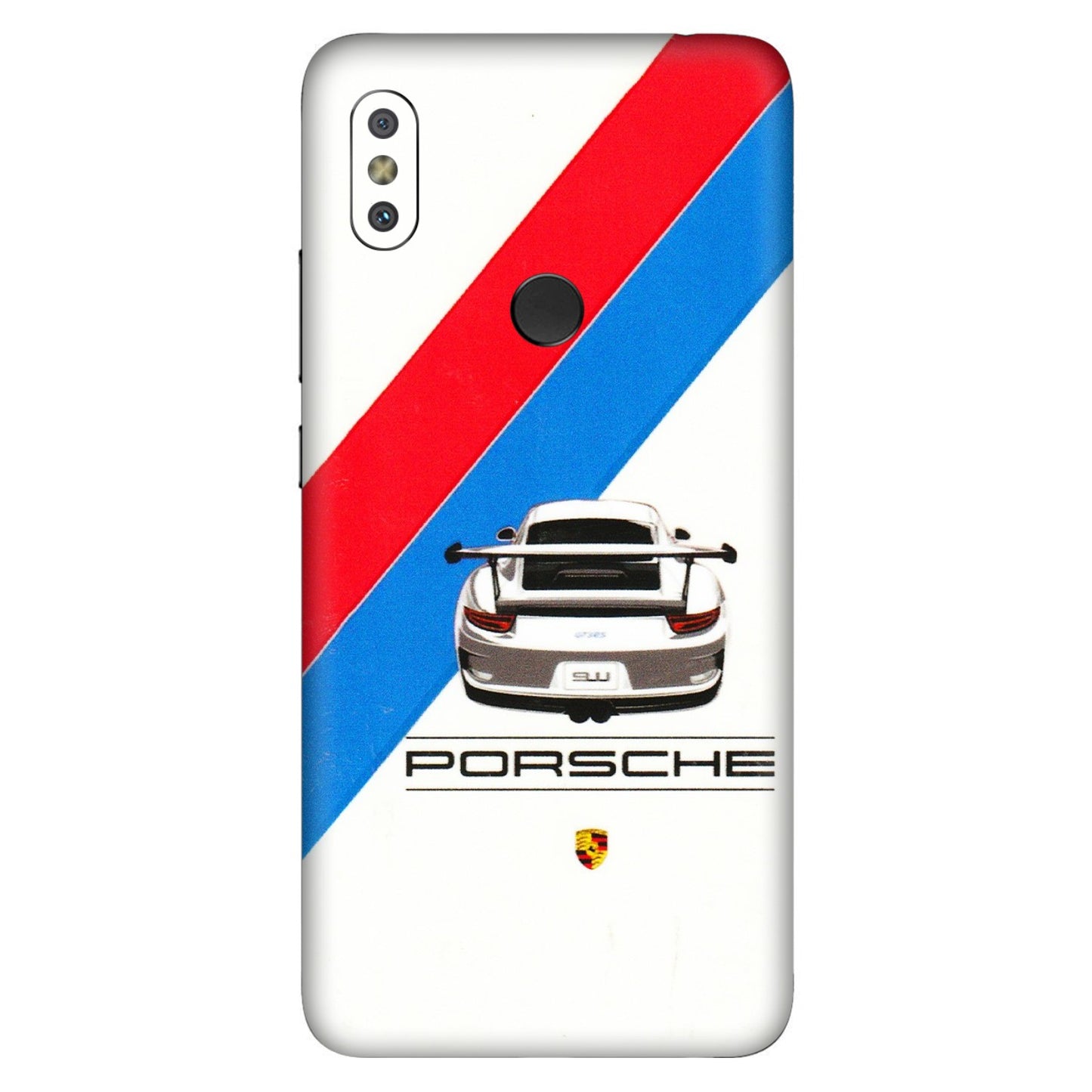 Xiaomi Redmi Phone Skins (All Models) - Porche Car Sober Logo - 3D Embossed Finish (L-248) Redmi Y2