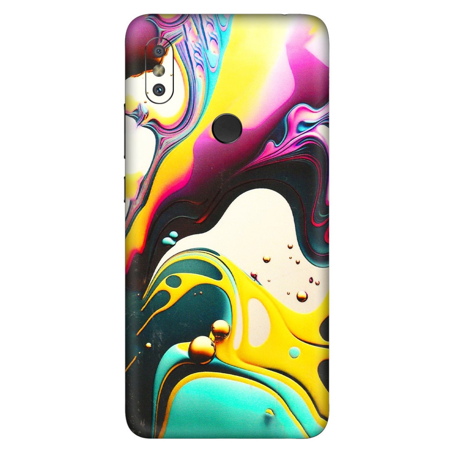 Xiaomi Redmi Phone Skins (All Models) - Multicolor Abstract pattern - 3D Embossed Finish (L-254) Redmi Y2