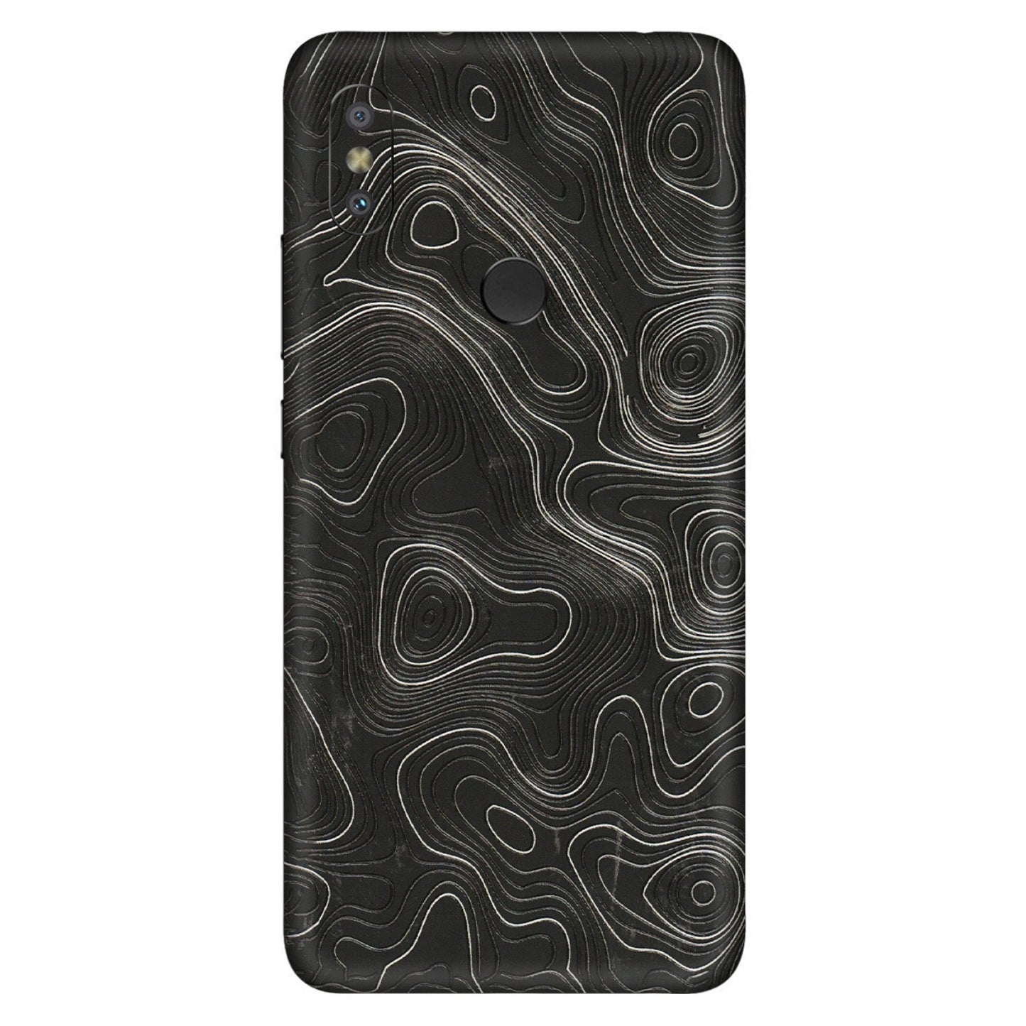 Xiaomi Redmi Phone Skins (All Models) - Abstract White Line Map - 3D Embossed Finish (L-269) Redmi Y2