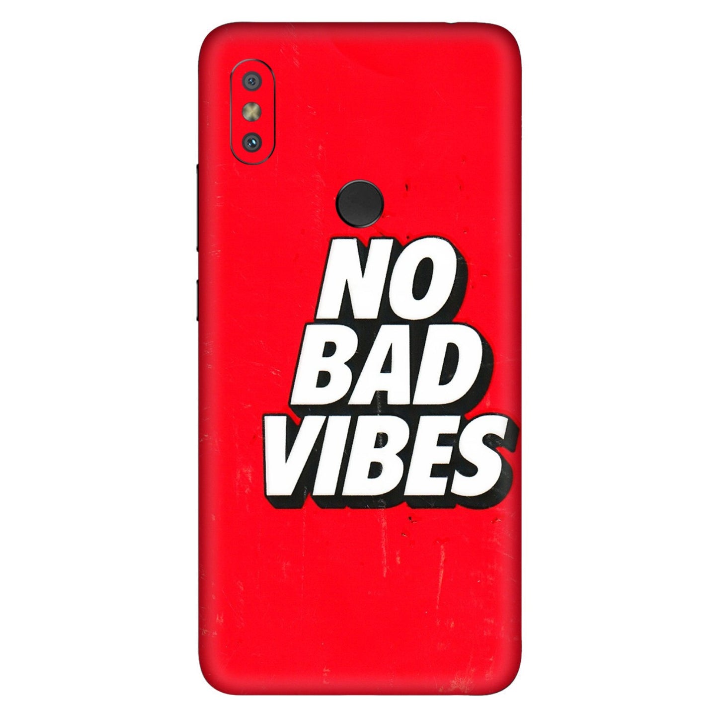 Xiaomi Redmi Phone Skins (All Models) - No Bad Vibes - 3D Embossed Finish (L-280) Redmi Y2