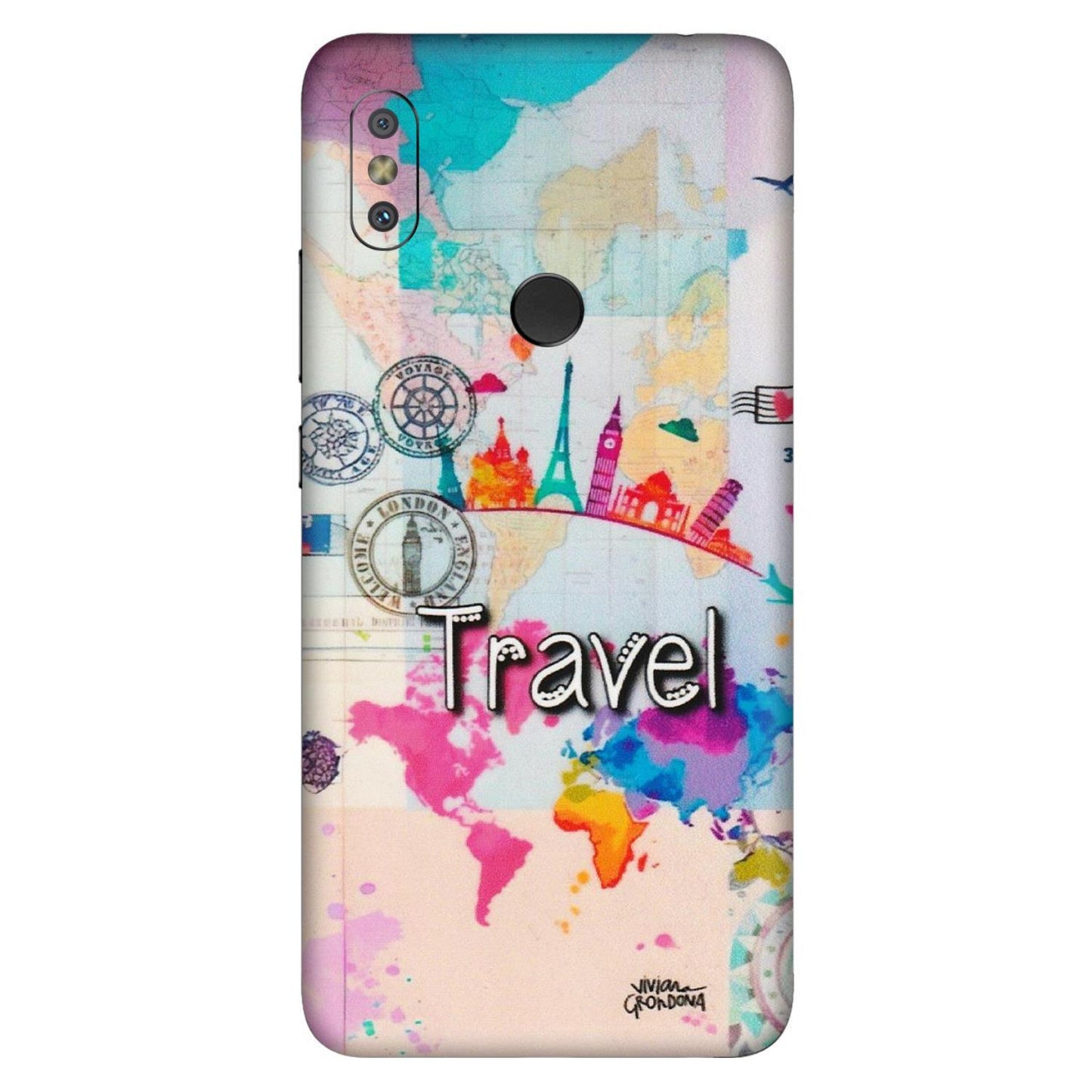 Xiaomi Redmi Phone Skins (All Models) - Travel The Wonders - Matte Finish (M-108) Redmi Y2