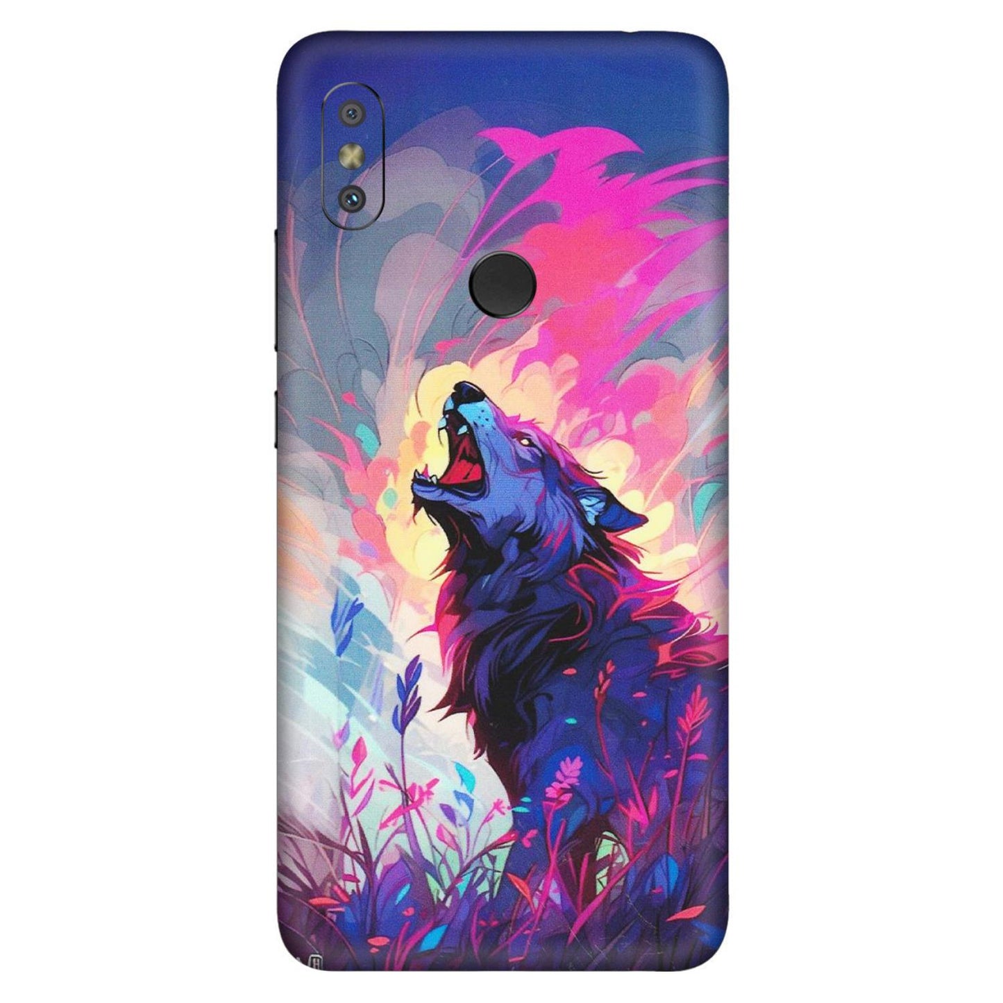 Xiaomi Redmi Phone Skins (All Models) - New Wild Wolf Abstract - Matte Finish (M-125) Redmi Y2