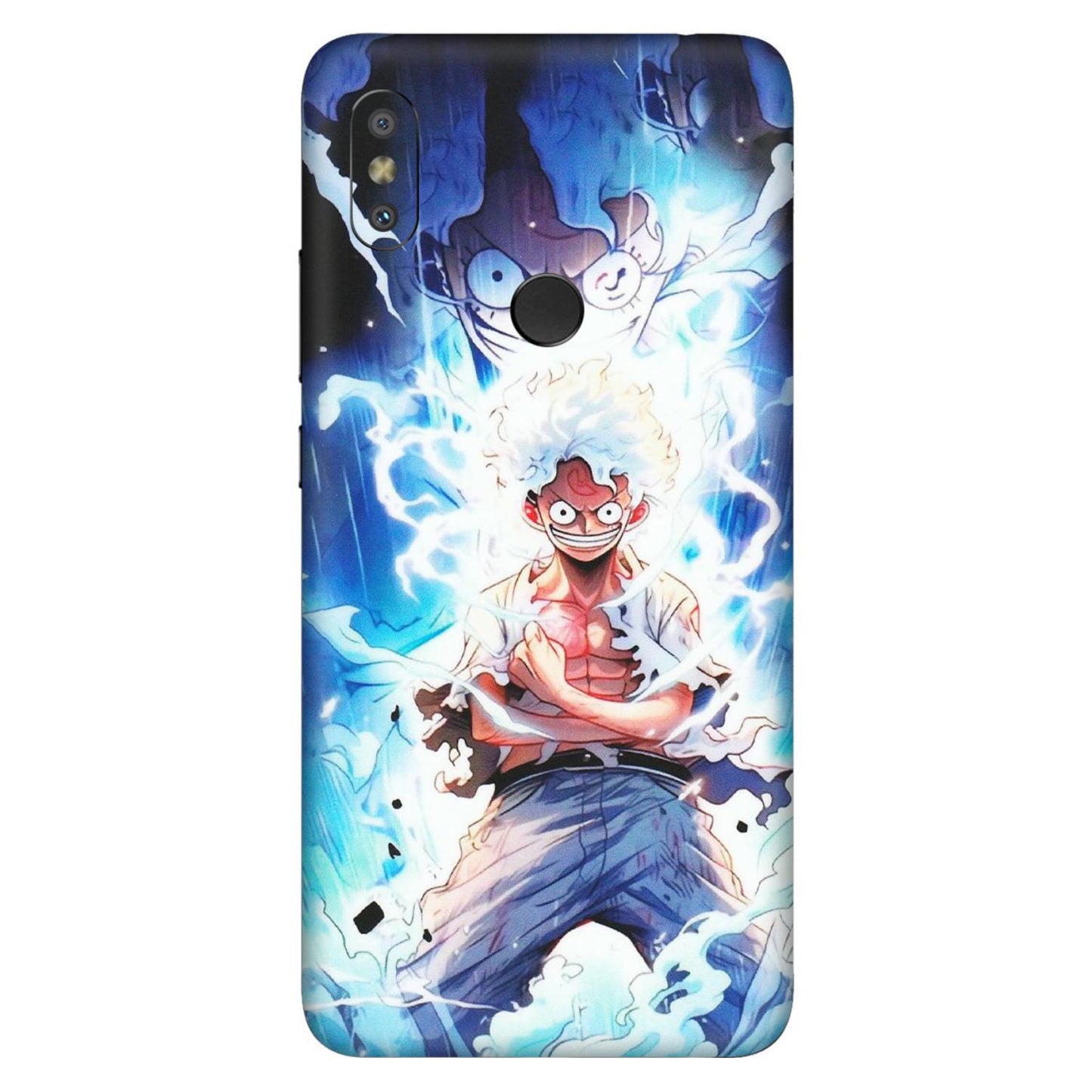 Xiaomi Redmi Phone Skins (All Models) - Blue Thunder Luffy Anime - Matte Finish (M-132) Redmi Y2