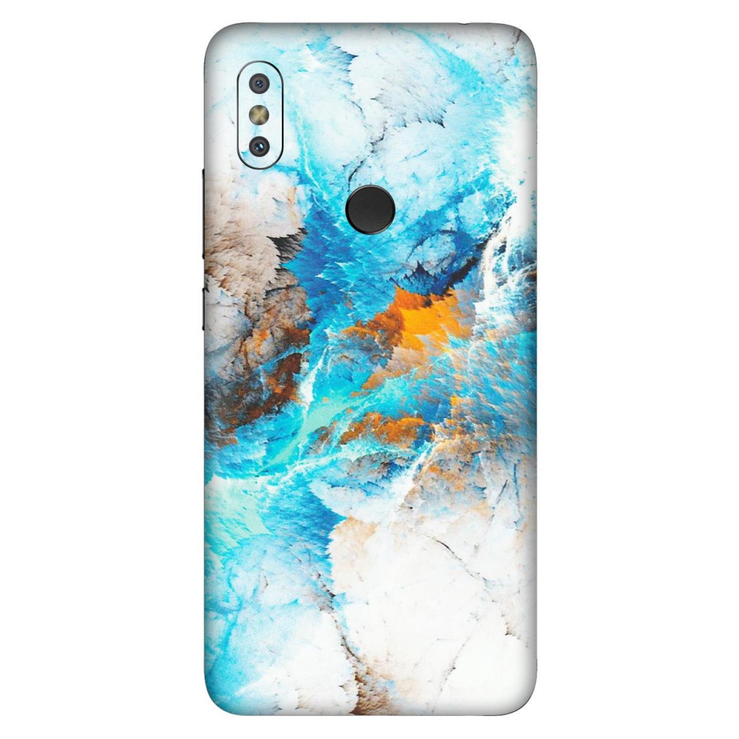 Xiaomi Redmi Phone Skins (All Models) - Blue Waves Abstract - Matte Finish (M-19) Redmi Y2