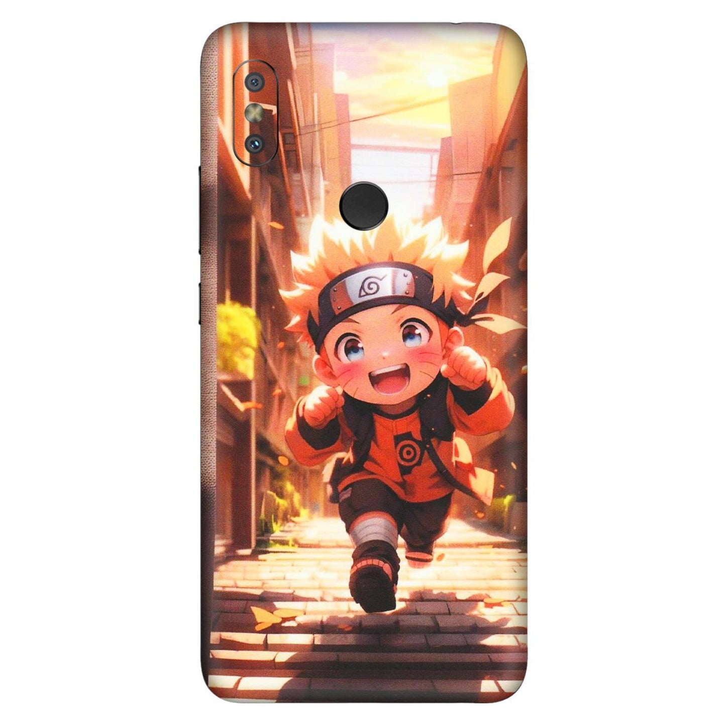 Xiaomi Redmi Phone Skins (All Models) - Naruto Cute Toon Running - Matte Finish (M-04) Redmi Y2