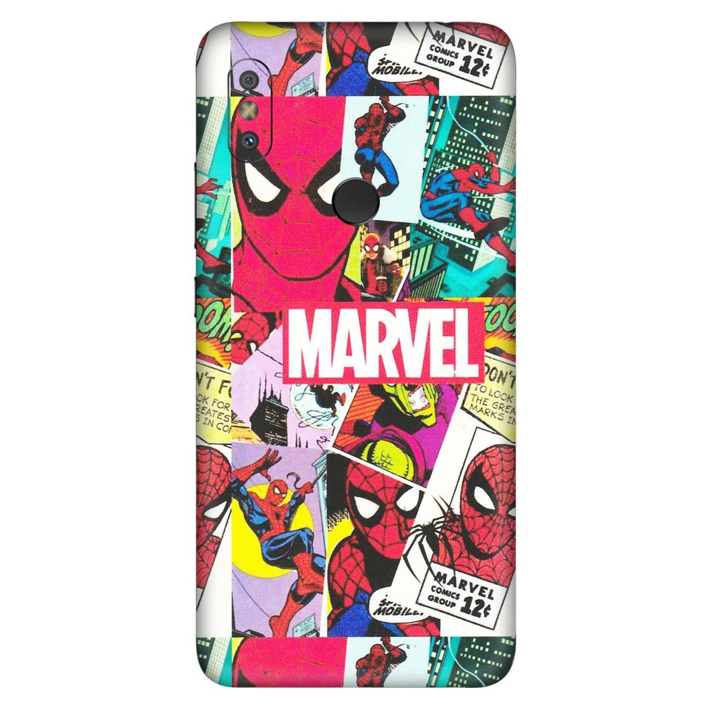 Xiaomi Redmi Phone Skins (All Models) - Marvel Comic Spiderman Grafitti - Matte Finish (M-72) Redmi Y2
