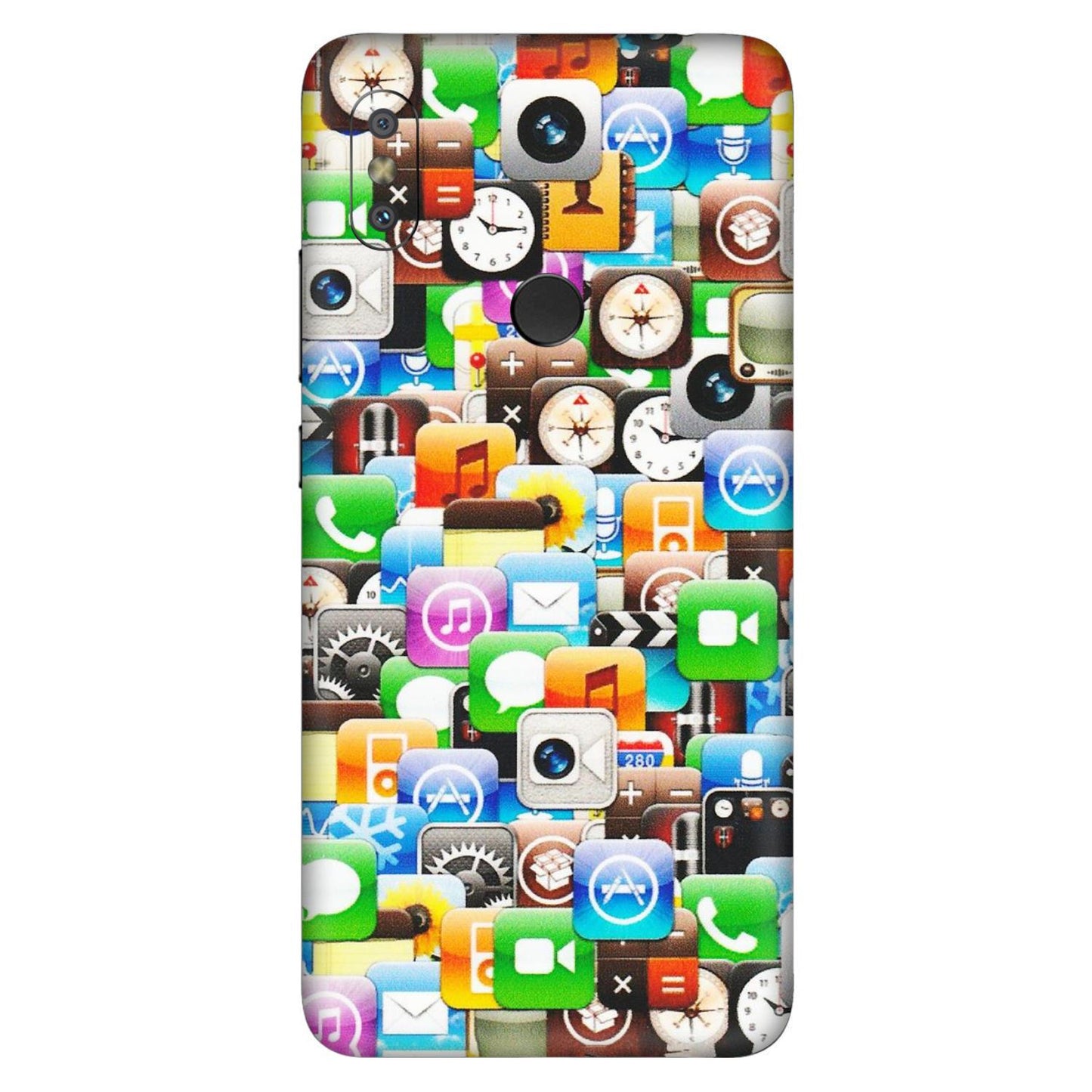 Xiaomi Redmi Phone Skins (All Models) - All Apple Icons - Matte Finish (M-93) Redmi Y2