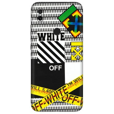 Xiaomi Redmi Phone Skins (All Models) - White Off Abstract - 3D Embossed Finish (L-172) Redmi Y3