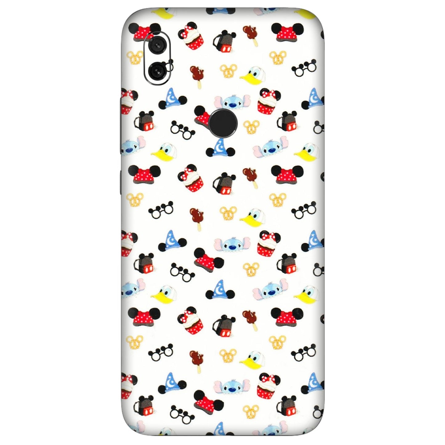Xiaomi Redmi Phone Skins (All Models) - Minnie Mouse & Donald Doodles s - 3D Embossed Finish (L-194) Redmi Y3