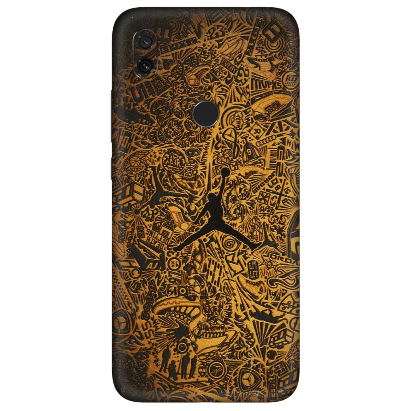 Xiaomi Redmi Phone Skins (All Models) - Premium Gold Basketball Player - 3D Embossed Finish (L-236) Redmi Y3