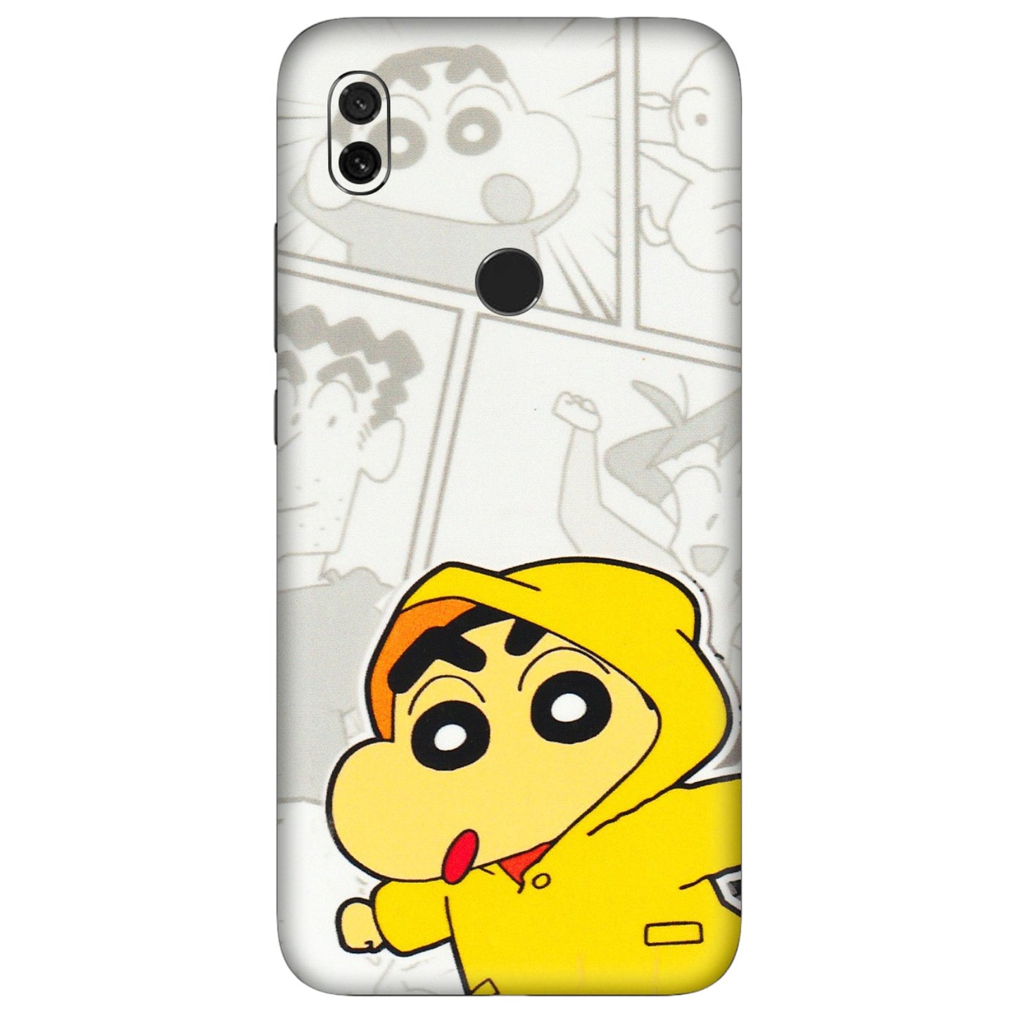 Xiaomi Redmi Phone Skins (All Models) - Yellow Shinchan Comic - 3D Embossed Finish (L-246) Redmi Y3