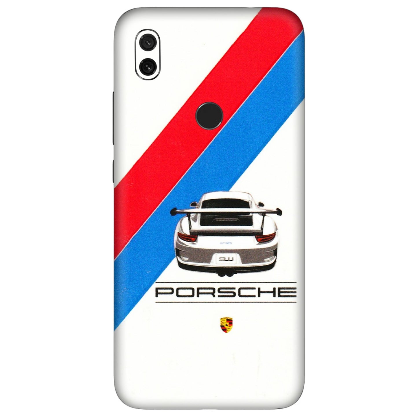 Xiaomi Redmi Phone Skins (All Models) - Porche Car Sober Logo - 3D Embossed Finish (L-248) Redmi Y3