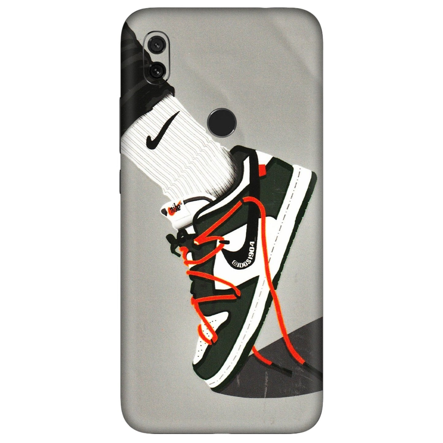 Xiaomi Redmi Phone Skins (All Models) - New Grey Sneaker - 3D Embossed Finish (L-261) Redmi Y3