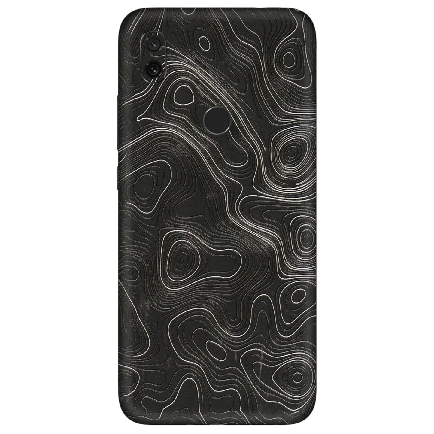 Xiaomi Redmi Phone Skins (All Models) - Abstract White Line Map - 3D Embossed Finish (L-269) Redmi Y3