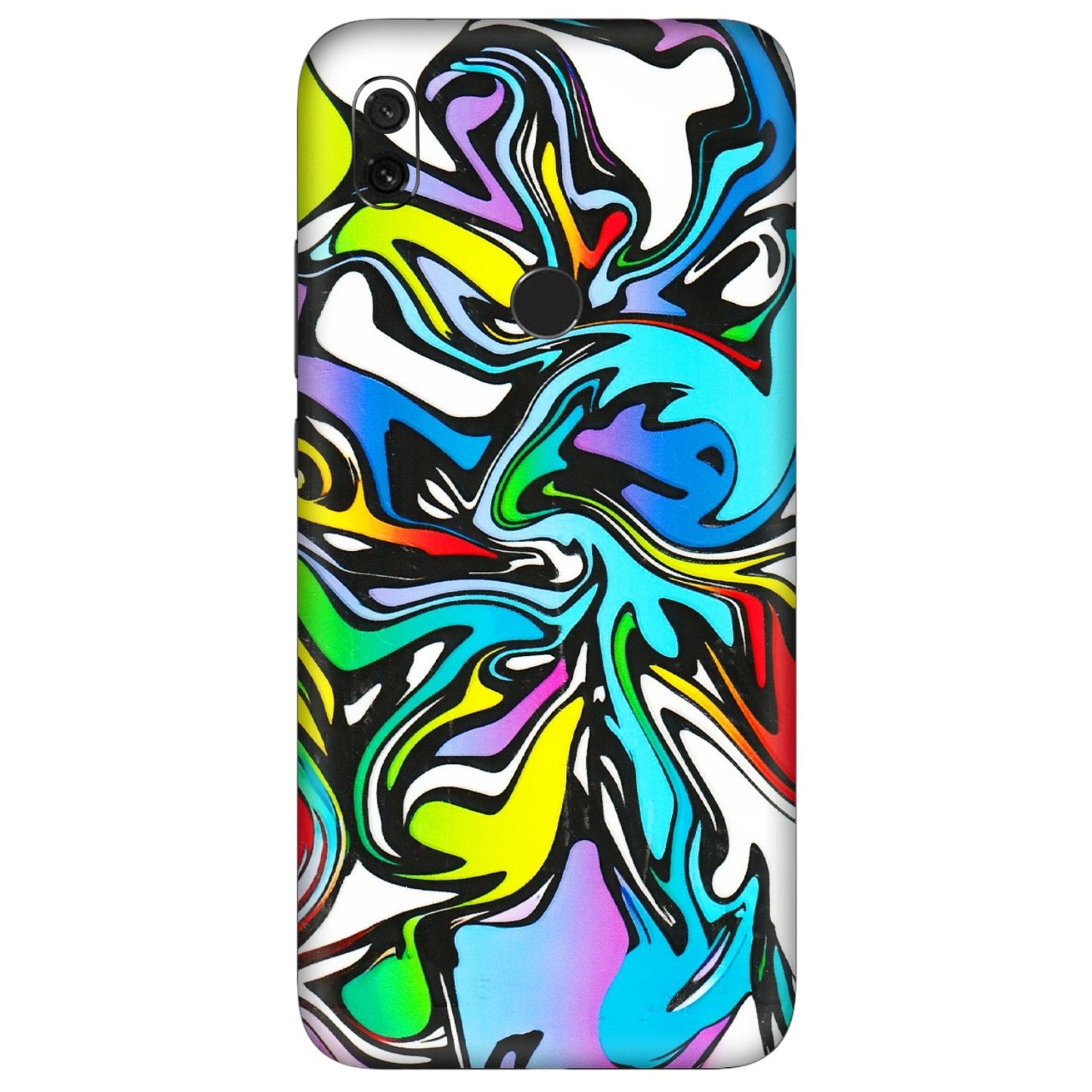 Xiaomi Redmi Phone Skins (All Models) - Abstract Colour Paints - 3D Embossed Finish (L-271) Redmi Y3