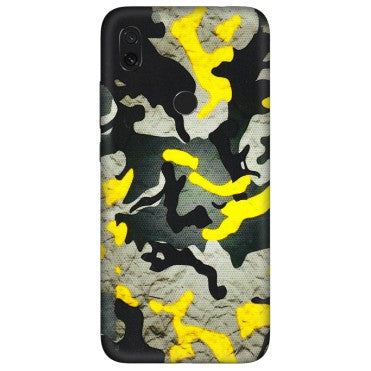 Xiaomi Redmi Phone Skins (All Models) - Yellow Camouflage - 3D Embossed Finish (L-61) Redmi Y3