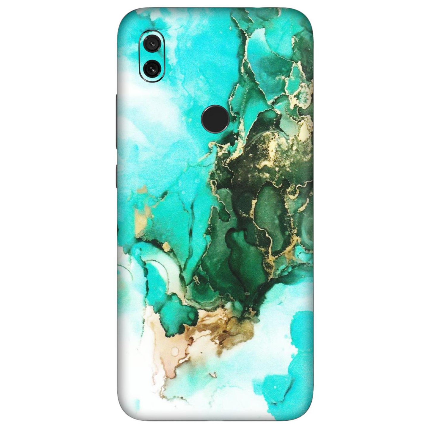 Xiaomi Redmi Phone Skins (All Models) - The Blue Gold Marble - Matte Finish (M-124) Redmi Y3