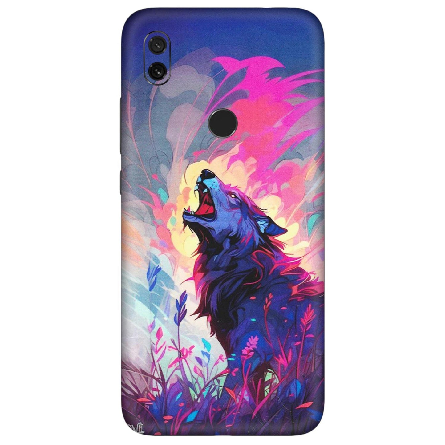 Xiaomi Redmi Phone Skins (All Models) - New Wild Wolf Abstract - Matte Finish (M-125) Redmi Y3
