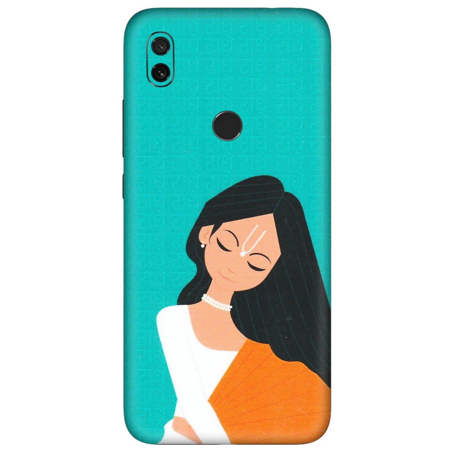 Xiaomi Redmi Phone Skins (All Models) - Radhe Radhe With Hindu Symbol - Matte Finish (M-164) Redmi Y3