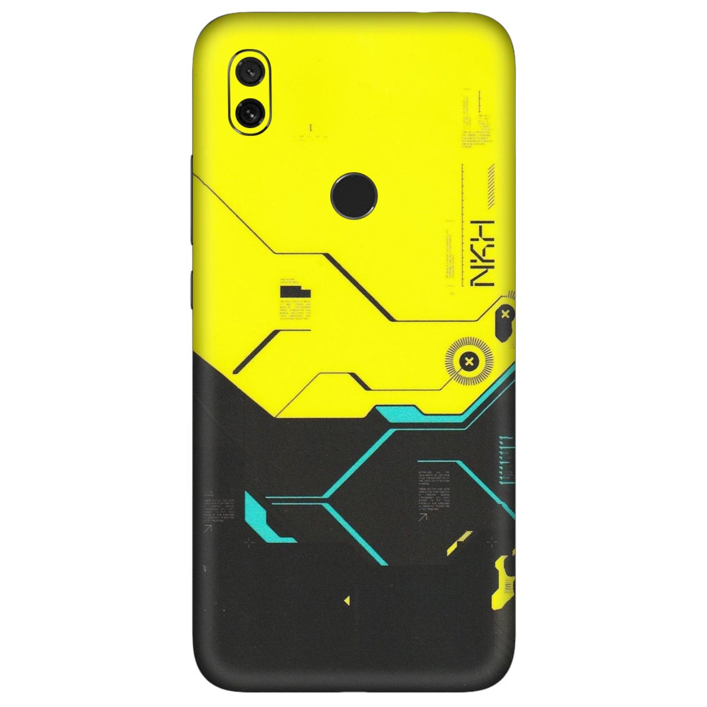 Xiaomi Redmi Phone Skins (All Models) - Black Yellow Technica - Matte Finish (M-53) Redmi Y3