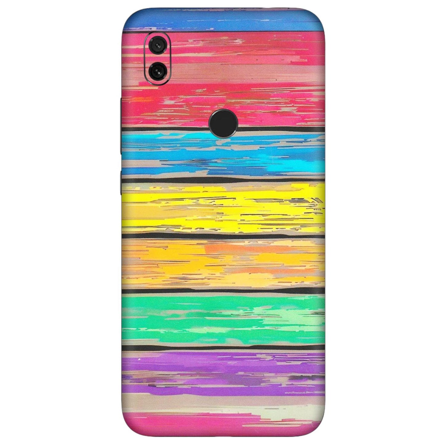 Xiaomi Redmi Phone Skins (All Models) - Multi Colour Wooden Wall - Matte Finish (M-96) Redmi Y3