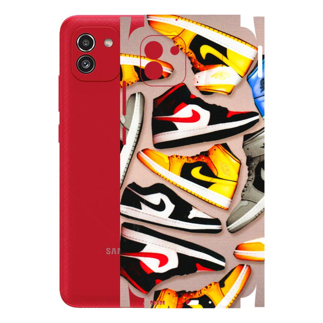 Samsung A/S Series Phone Skins (All Models) - Sneaker Lover - 3D Embossed Finish (L-135) Samsung Galaxy A03