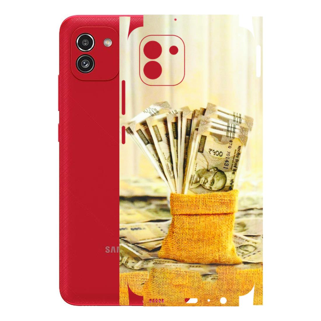 Samsung A/S Series Phone Skins (All Models) - Show Me The Money - 3D Embossed Finish (L-52) Samsung Galaxy A03
