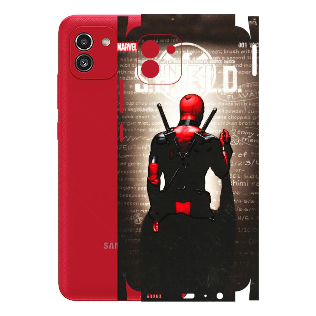 Samsung A/S Series Phone Skins (All Models) - Deadpool - 3D Embossed Finish (L-56) Samsung Galaxy A03