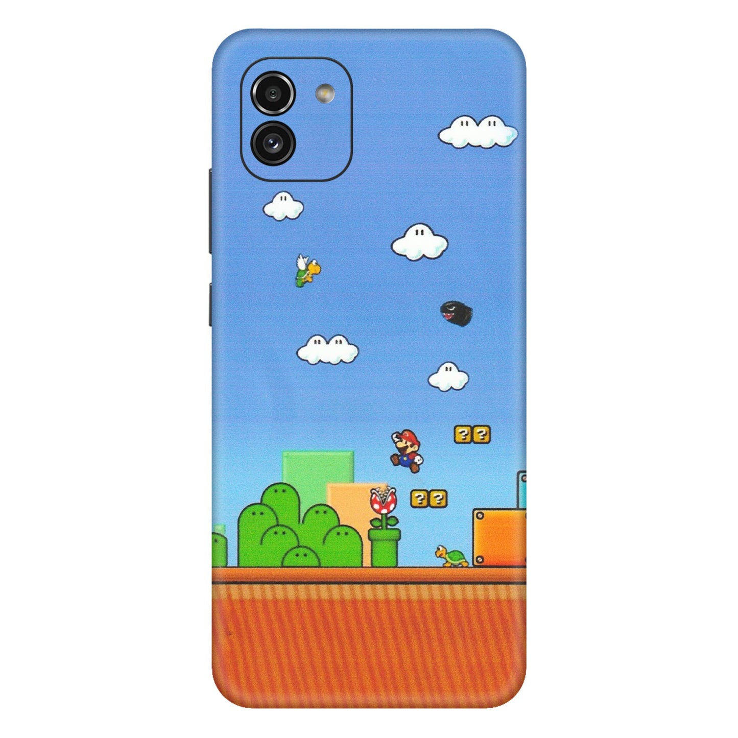 Samsung A/S Series Phone Skins (All Models) - Mario Game Scene - Matte Finish (M-24) Samsung Galaxy A03