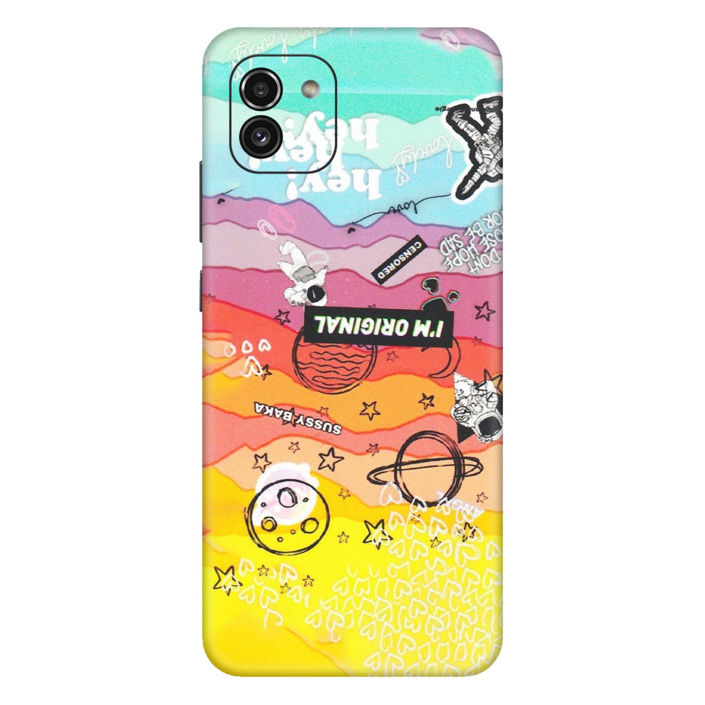 Samsung A/S Series Phone Skins (All Models) - The Original Astronaut - Matte Finish (M-79) Samsung Galaxy A03