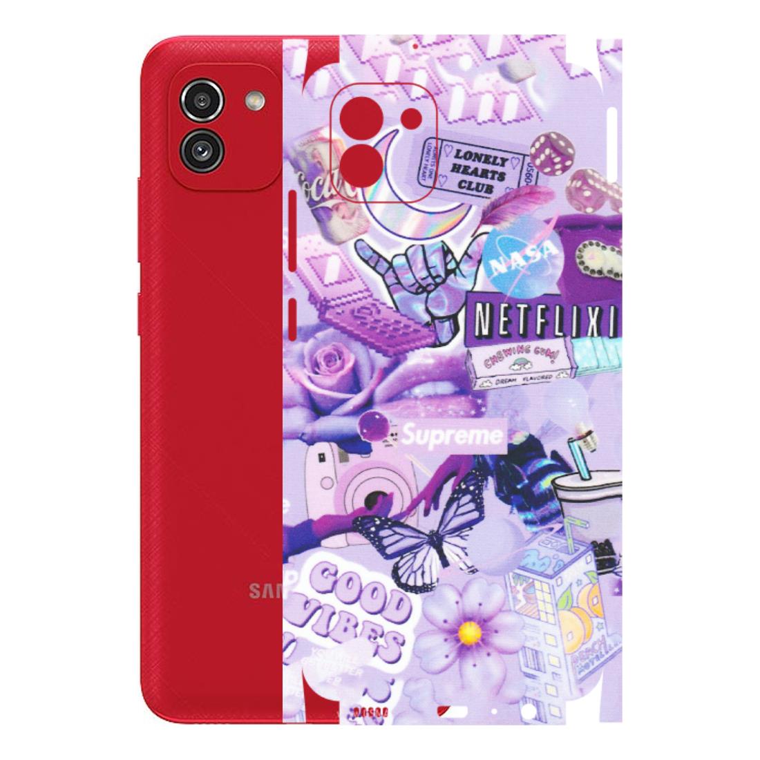 Samsung A/S Series Phone Skins (All Models) - Supreme Purple Magic - Matte Finish (M-88) Samsung Galaxy A03