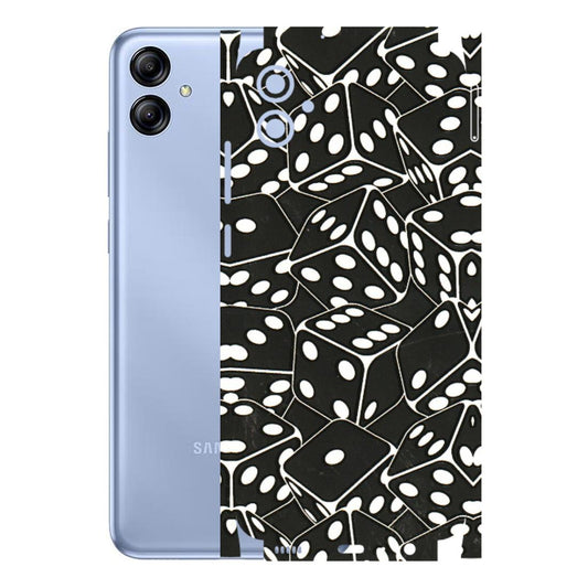 Samsung A/S Series Phone Skins (All Models) - Big Black Dices - 3D Embossed Finish (L-106) Samsung Galaxy A04E