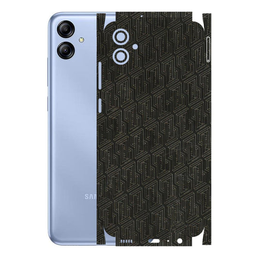 Samsung A/S Series Phone Skins (All Models) - Black Abstract Pattern - 3D Embossed Finish (L-117) Samsung Galaxy A04E