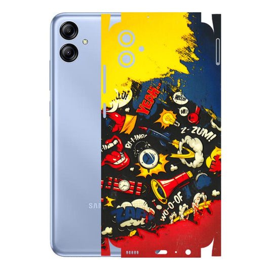 Samsung A/S Series Phone Skins (All Models) - Pacific Doodle Art - 3D Embossed Finish (L-120) Samsung Galaxy A04E