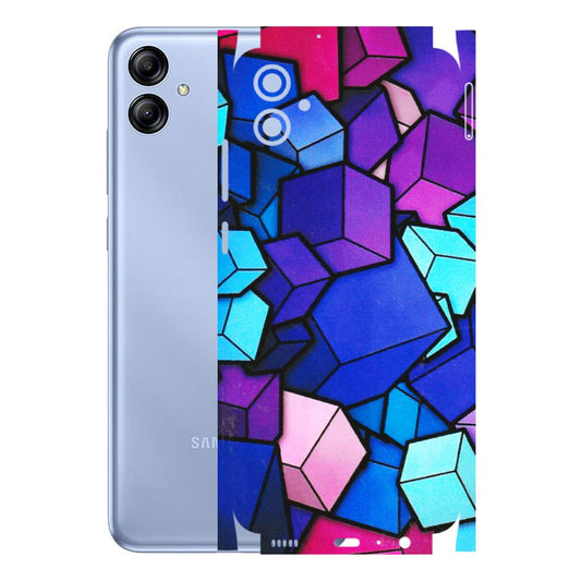 Samsung A/S Series Phone Skins (All Models) - Cube Doodle - 3D Embossed Finish (L-141) Samsung Galaxy A04E