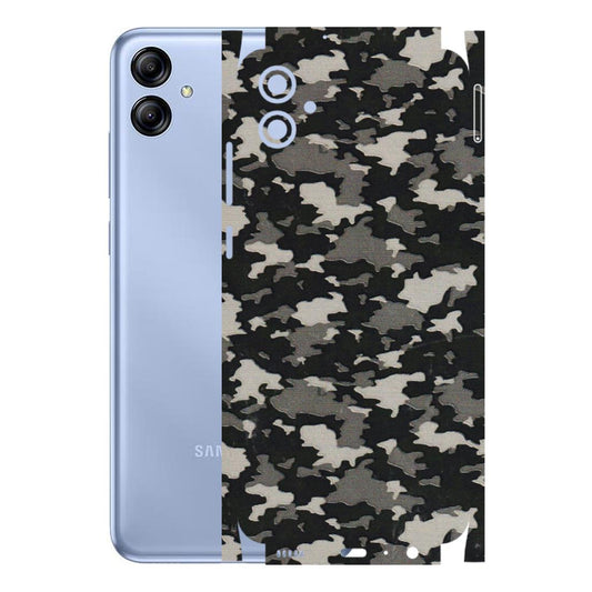 Samsung A/S Series Phone Skins (All Models) - Black/Grey Camoflaunge - 3D Embossed Finish (L-142) Samsung Galaxy A04E