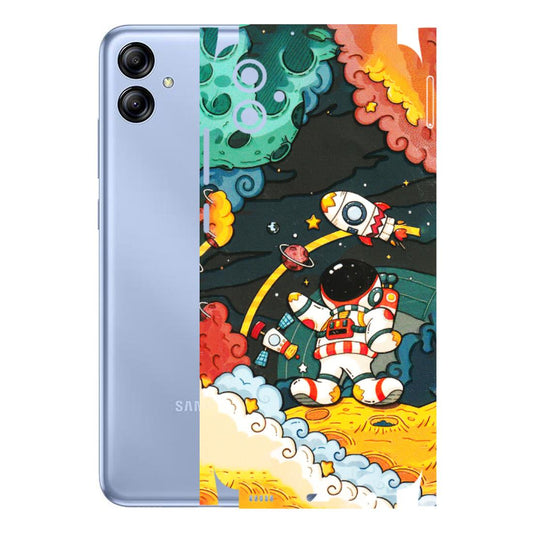 Samsung A/S Series Phone Skins (All Models) - Astronauts & Spaceship - 3D Embossed Finish (L-145) Samsung Galaxy A04E
