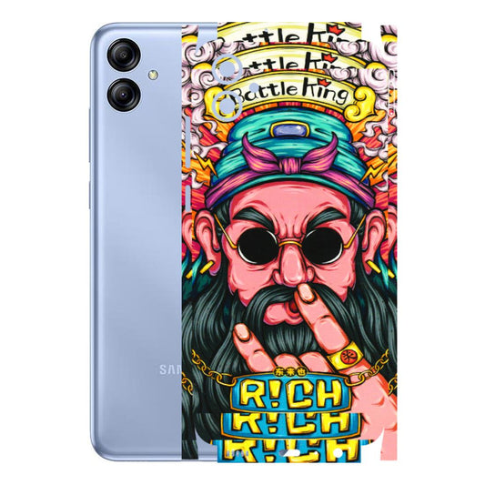 Samsung A/S Series Phone Skins (All Models) - Battle King Dude Face - 3D Embossed Finish (L-178) Samsung Galaxy A04E