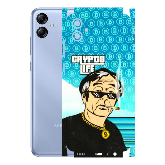 Samsung A/S Series Phone Skins (All Models) - Crypto Thug Life - 3D Embossed Finish (L-179) Samsung Galaxy A04E