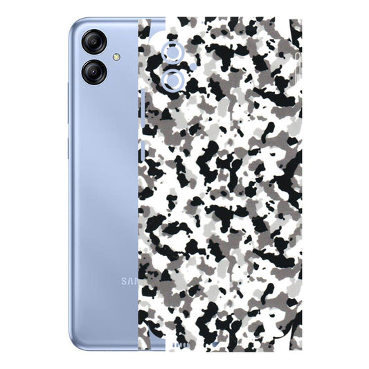 Samsung A/S Series Phone Skins (All Models) - White Black Camouflage - 3D Embossed Finish (L-18) Samsung Galaxy A04E