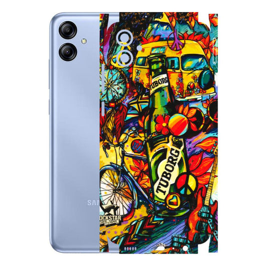 Samsung A/S Series Phone Skins (All Models) - Cool Beer Bottle - 3D Embossed Finish (L-193) Samsung Galaxy A04E