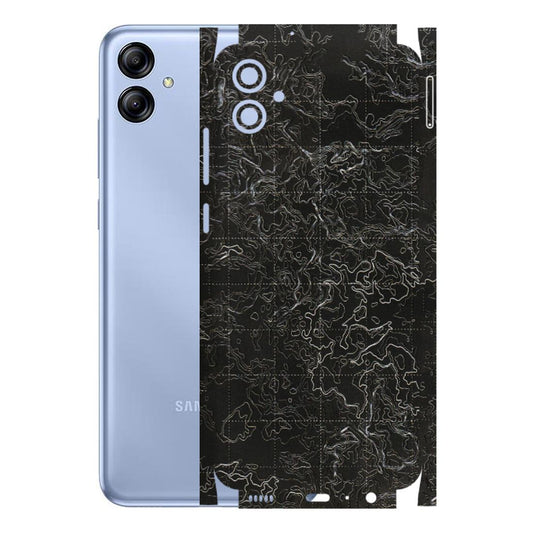 Samsung A/S Series Phone Skins (All Models) - Black map Texture - 3D Embossed Finish (L-201) Samsung Galaxy A04E