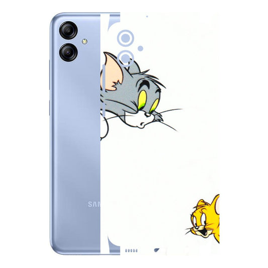 Samsung A/S Series Phone Skins (All Models) - Cute Tom And Jerry - 3D Embossed Finish (L-220) Samsung Galaxy A04E