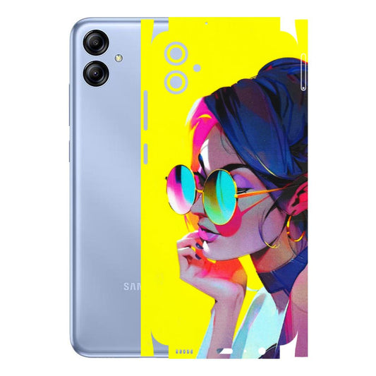 Samsung A/S Series Phone Skins (All Models) - Bold Stylish Girl - 3D Embossed Finish (L-222) Samsung Galaxy A04E