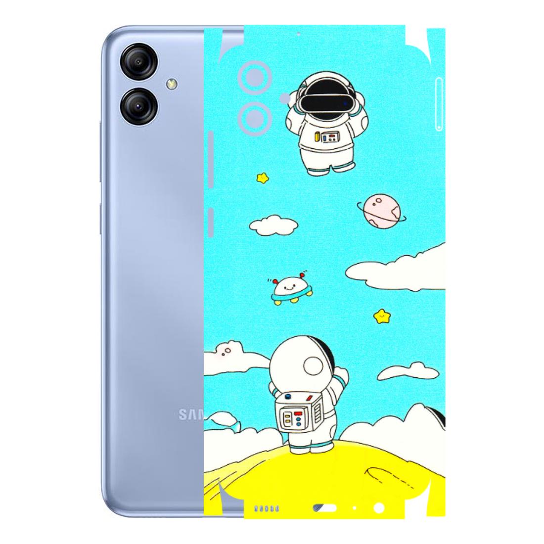 Samsung A/S Series Phone Skins (All Models) - Blue Skies Astro Float - 3D Embossed Finish (L-230) Samsung Galaxy A04E