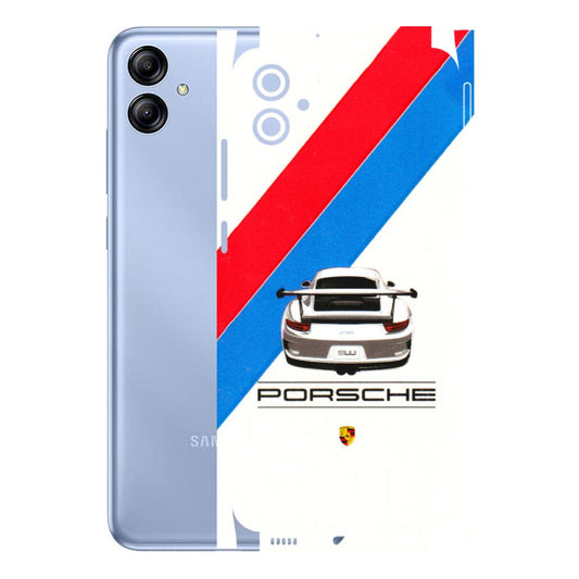 Samsung A/S Series Phone Skins (All Models) - Porche Car Sober Logo - 3D Embossed Finish (L-248) Samsung Galaxy A04E