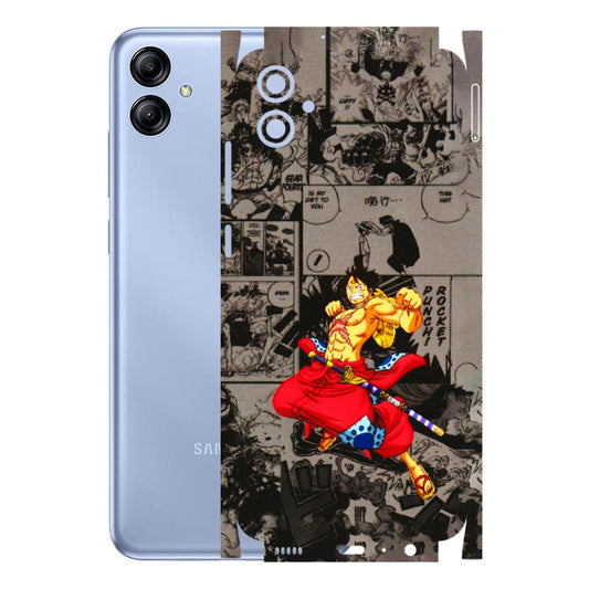 Samsung A/S Series Phone Skins (All Models) - One Piece Rocket Punch Manga - 3D Embossed Finish (L-25) Samsung Galaxy A04E